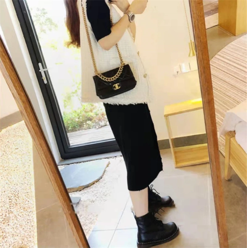 2025 Spring Autumn New Coarse Tweed Vest Fashion Women's Sleeveless Vest Coat Versatile Waistcoat Loose Female Tank Top Jacket