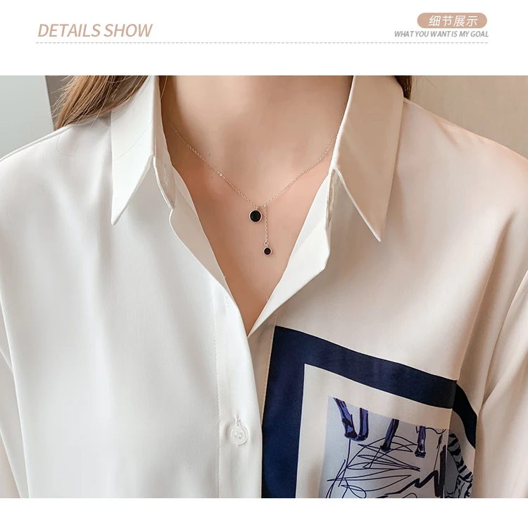 New Spring Women Blouses Fashion elegant ladies printed shirts Long Sleeve Tops Blusas Mujer