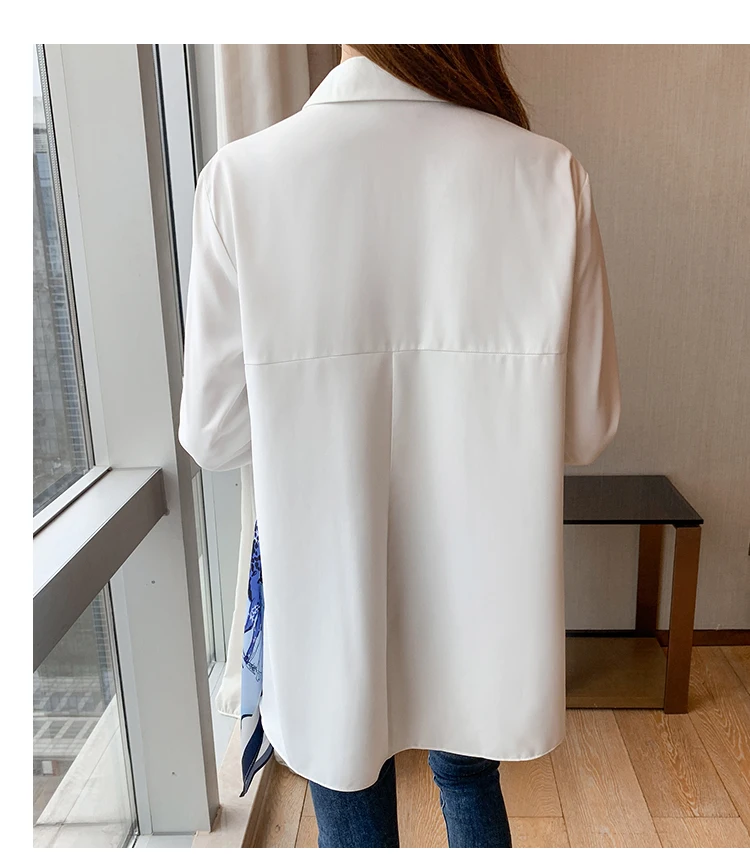 New Spring Women Blouses Fashion elegant ladies printed shirts Long Sleeve Tops Blusas Mujer
