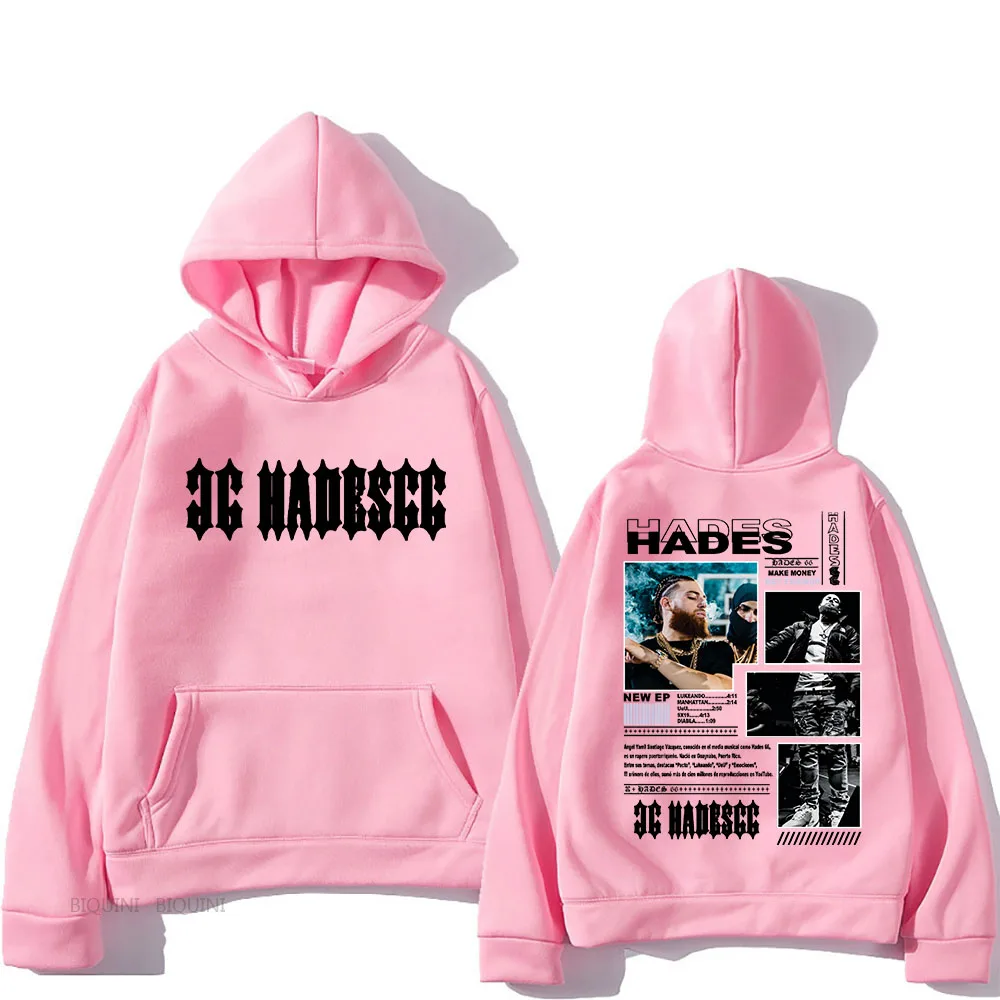 Hades 66 Hooded With Hooded Punk Fleece Comfortable Sweatshirt Long Sleeve Hip Hop Retro Clothing Sudaderas Gothic Pullovers