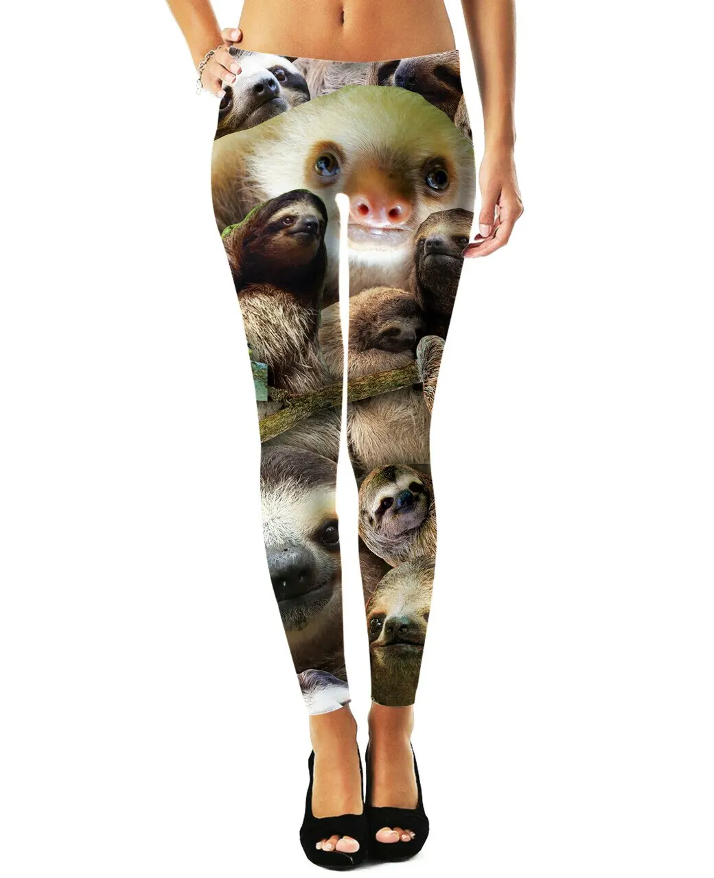Women Leggings Fashion 3D Digital Printing Sloth Collage/Rats/Doge Leggings Sexy Elastic Female Skinny Leggings Harajuku DDK5