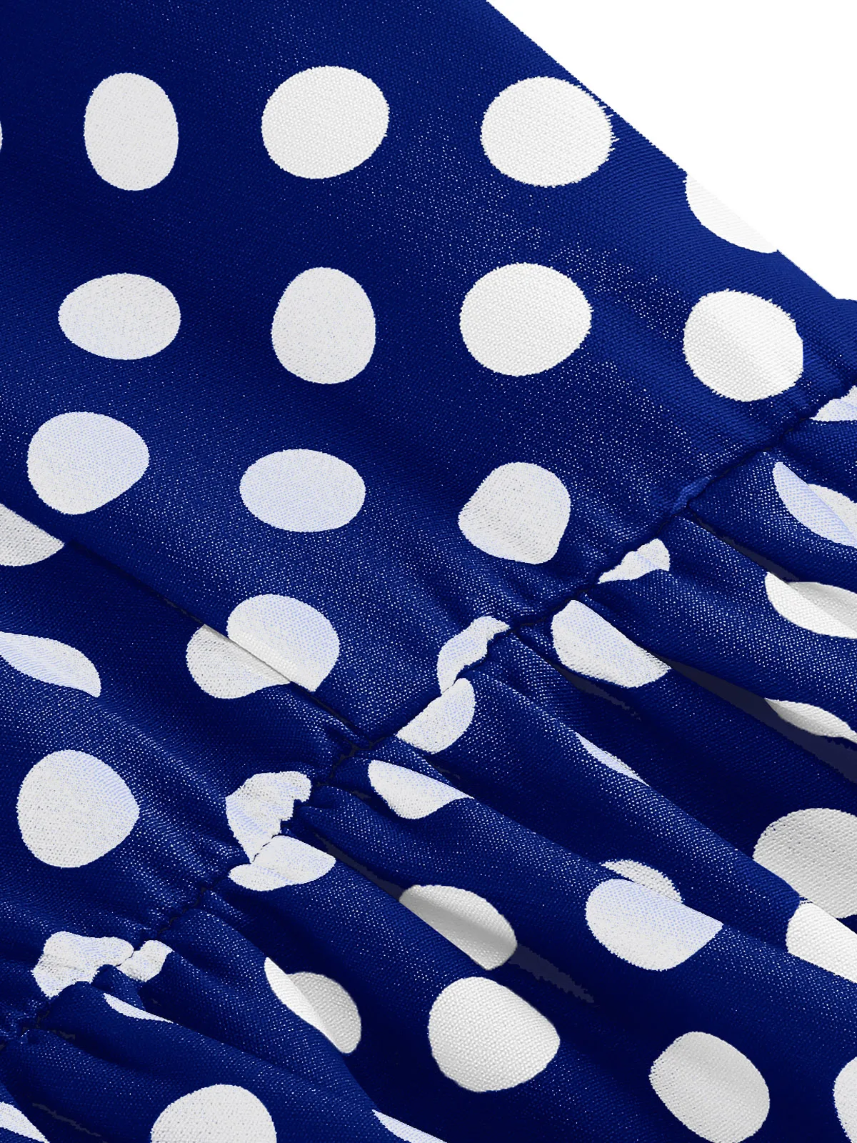 Tonval 1950s Vintage Party Birthday Dress Summer Clothing for Women Bow Neck Polka Dot Print Midi Swing Dresses