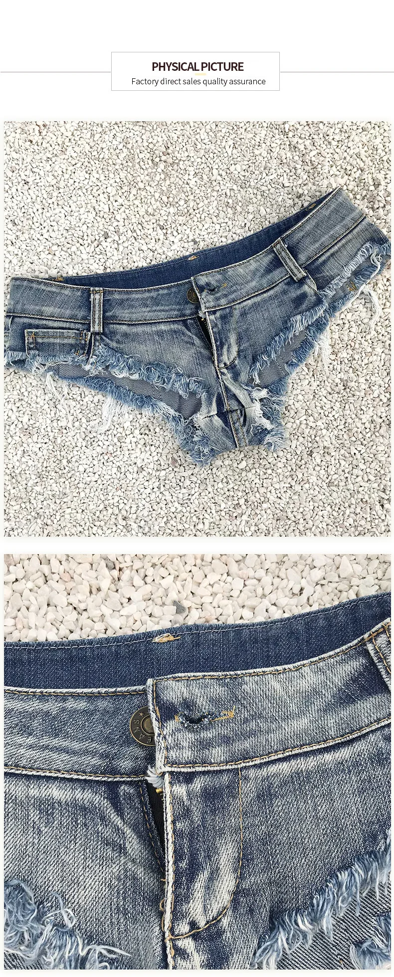 New Sexy Summer Denim Shorts Hot Pants Women's Low Rise Stretch Mini Denim Shorts Beach Party Clubwear