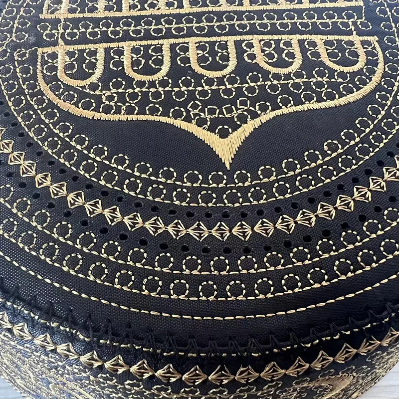 Cotton Embroidery Arab Men Muslim Hat Islamic Prayer Hat Musliman Turban Man Hijab Bonnet Saudi Arabian Islam Jewish Caps