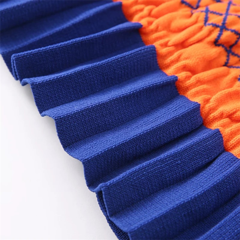 KEYANKETIAN 2025 New Women's Honeycomb Sleeveless Knitted Top Vest Sweet style Tiered O-Neck Sheath Pullover Striped Camisole