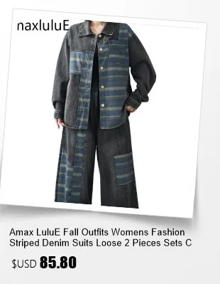 Amax LuluE 2026 Fall Chinese Women Vintage Printed Jacket Suits Casual Two Pieces Sets Classic Coats Loose Pants Fitness Outfits