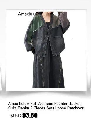 Amax LuluE 2026 Fall Chinese Women Vintage Printed Jacket Suits Casual Two Pieces Sets Classic Coats Loose Pants Fitness Outfits