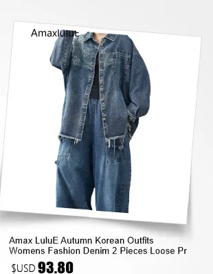 Amax LuluE 2026 Fall Chinese Women Vintage Printed Jacket Suits Casual Two Pieces Sets Classic Coats Loose Pants Fitness Outfits