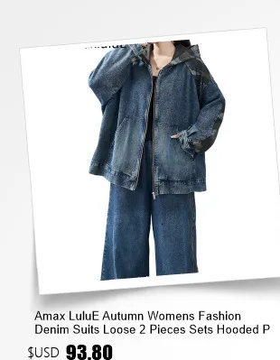 Amax LuluE 2026 Fall Chinese Women Vintage Printed Jacket Suits Casual Two Pieces Sets Classic Coats Loose Pants Fitness Outfits