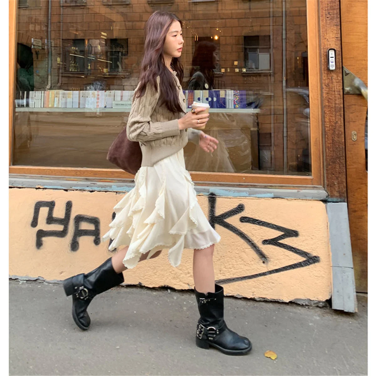 Mini Skirts Women Summer 2025 Chiffon Ruched Skirts Woman Clothing 2000s Clothes Y2k Kawaii Black Lace Skirts Kawaii White