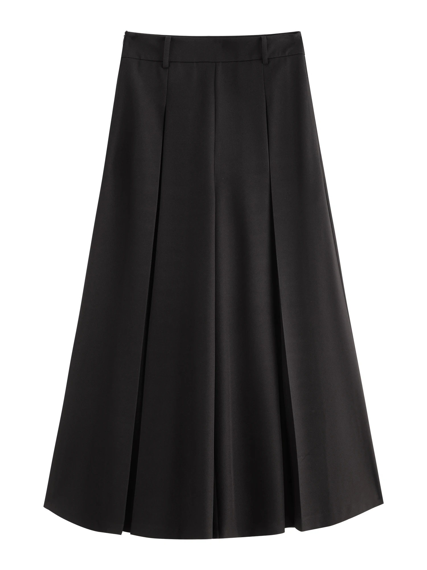 ZIQIAO Gray Airy Long Skirt Pants Women 2025 Autumn New Wide-leg Pants Drape Casual Pants 25ZQ93119