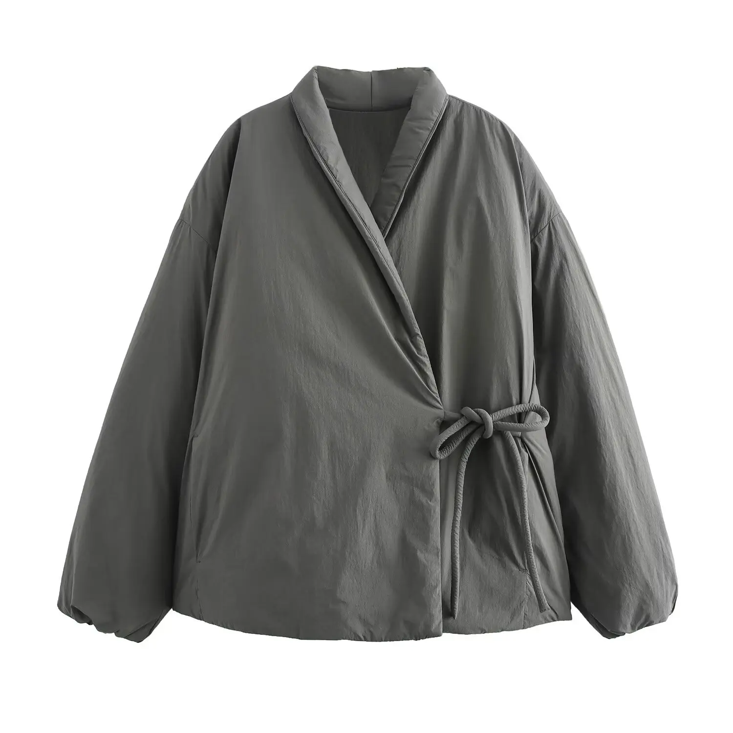 Luxury Brand Women's Clothing Warm Long Sleeves Cotton Coats Autumn Winter Versatile Belts Black Red Grey Jackets for Women