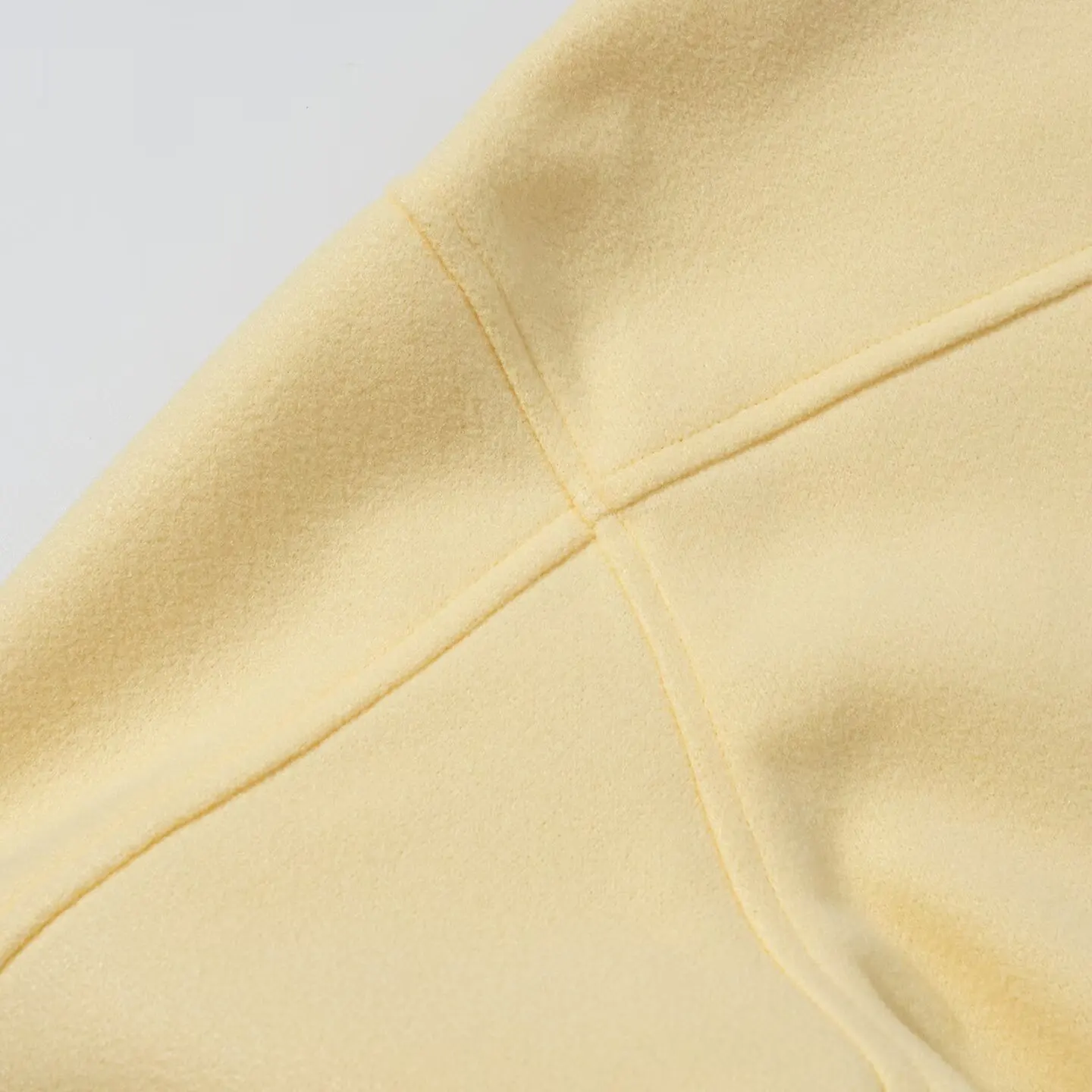 YENKYE New Women Yellow Double Breasted Short Woolen Coat Long Sleeve Lapel Collar Elegant Outerwear Chic Lady Autumn Outfits