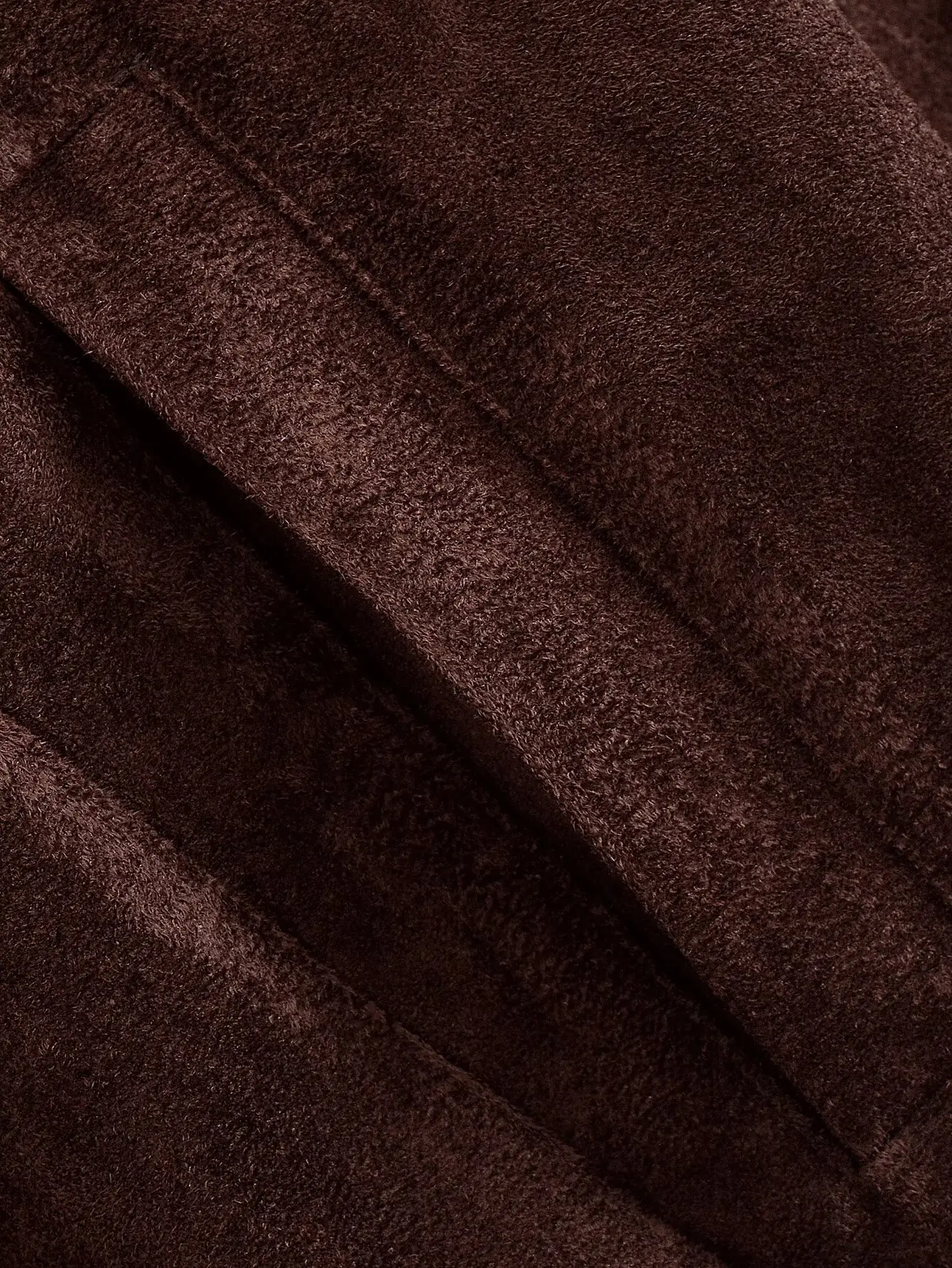 YENKYE Brown Faux Suede Leather Jacket For Women Autumn Winter Warm Loose Coat Long Sleeve Lapel Collar Vintage Outerwear