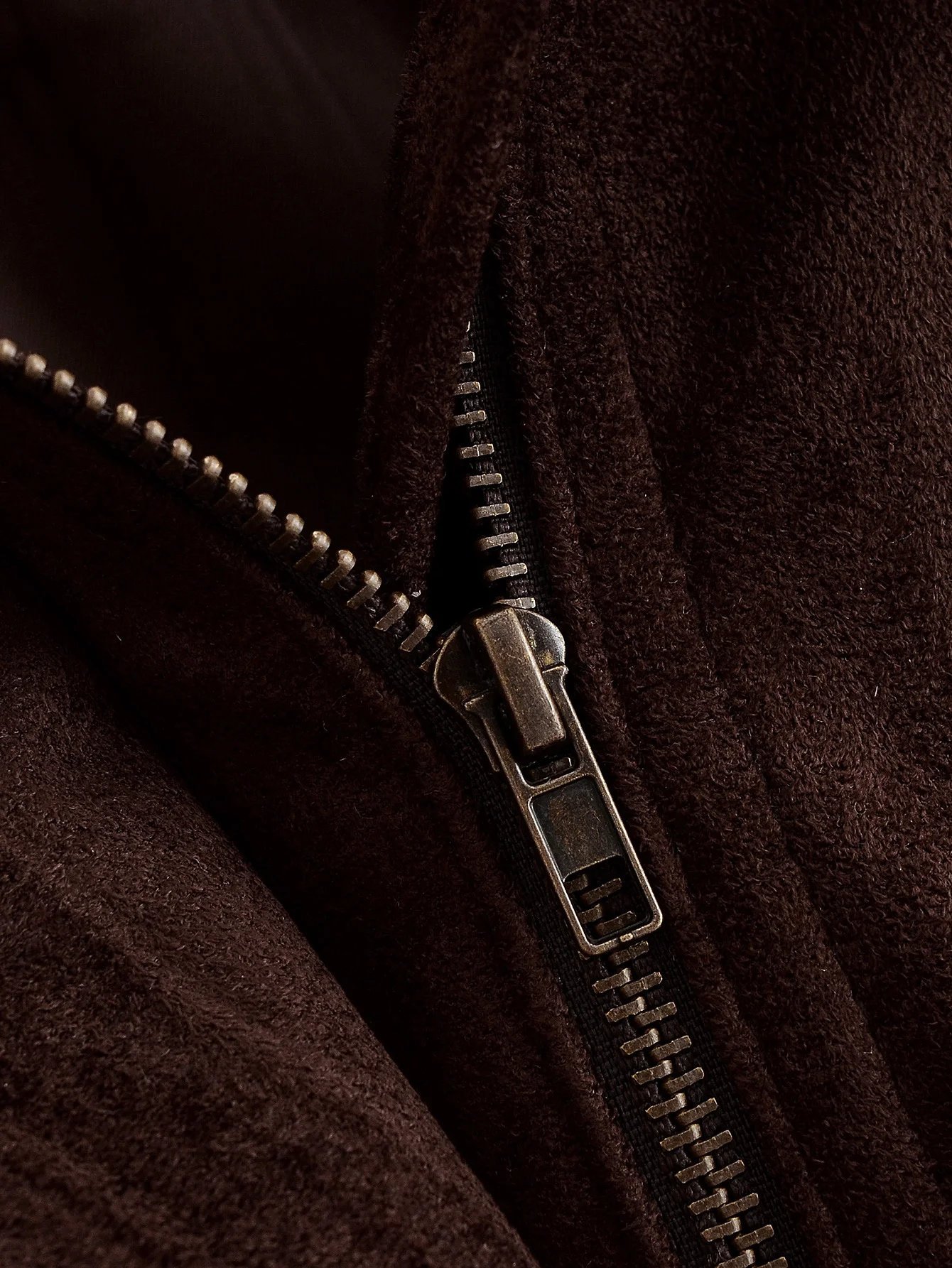 YENKYE Brown Faux Suede Leather Jacket For Women Autumn Winter Warm Loose Coat Long Sleeve Lapel Collar Vintage Outerwear