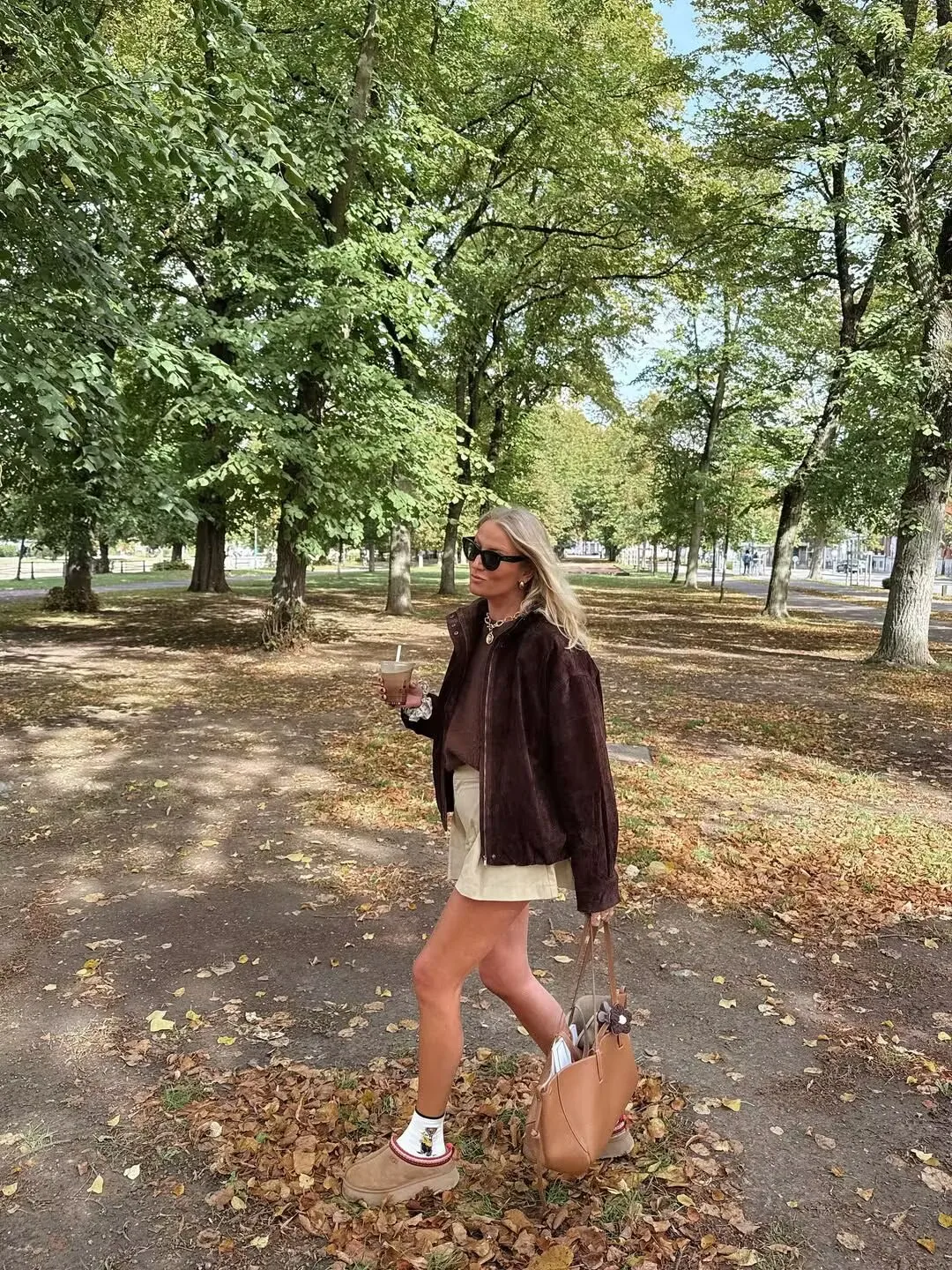 YENKYE Brown Faux Suede Leather Jacket For Women Autumn Winter Warm Loose Coat Long Sleeve Lapel Collar Vintage Outerwear
