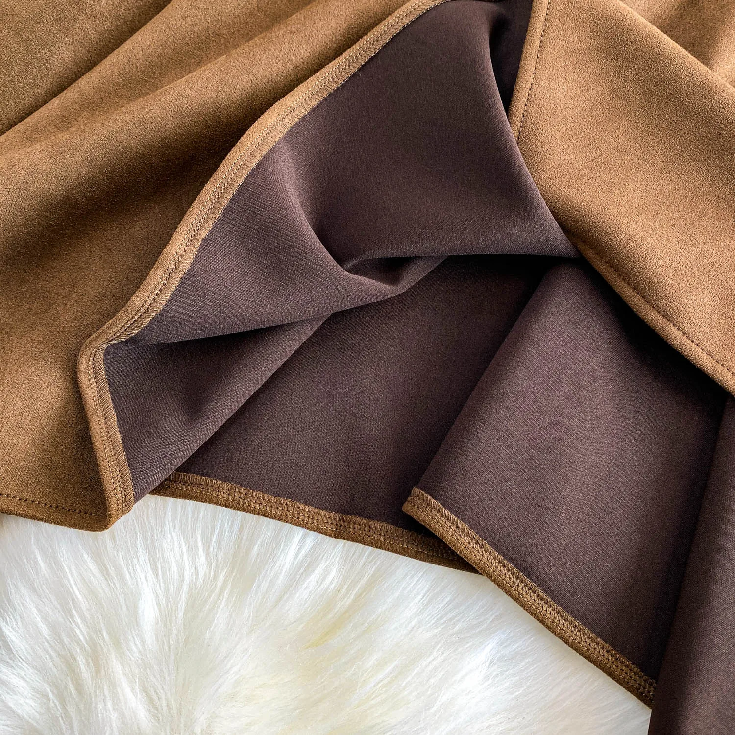 Women Chic asymmetrical ruffle Sexy Skirt Elastic High Waist Korean Fashion A-line autumn Skirt Clothing