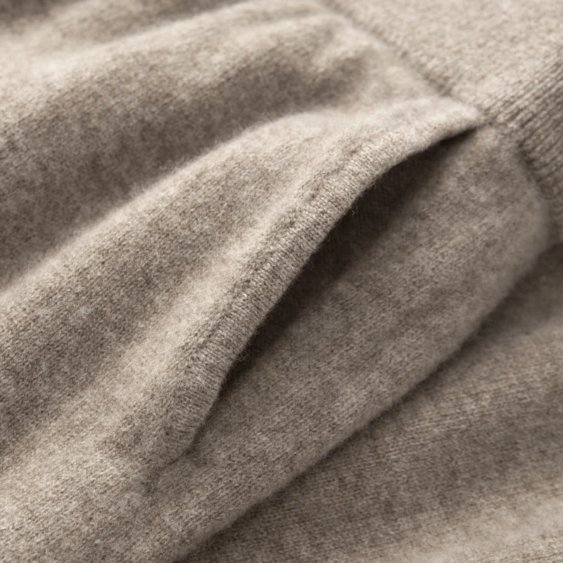 ANGEL Women Lantern Pants Autumn Winter Thick Pure Wool Pants 100% Merino Wool Knitwear Simple Style Soft Warm Korean Trousers