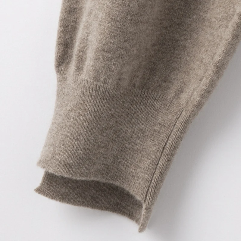 ANGEL Women Lantern Pants Autumn Winter Thick Pure Wool Pants 100% Merino Wool Knitwear Simple Style Soft Warm Korean Trousers