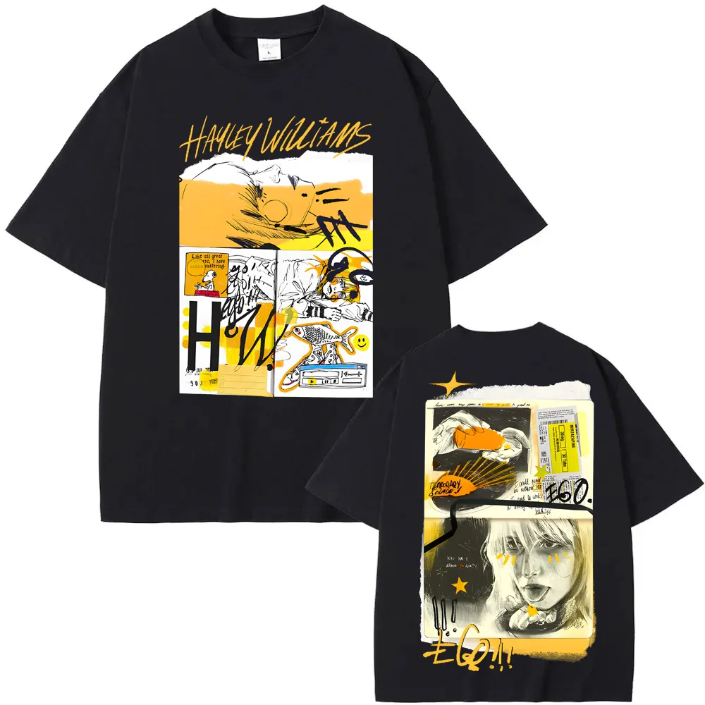 Ego Black Tee Hayley Williams's same style Unisex Summer Tee-shirt Sleeve Women/men100%cottonTshirt Round Neck Comfortable Tees