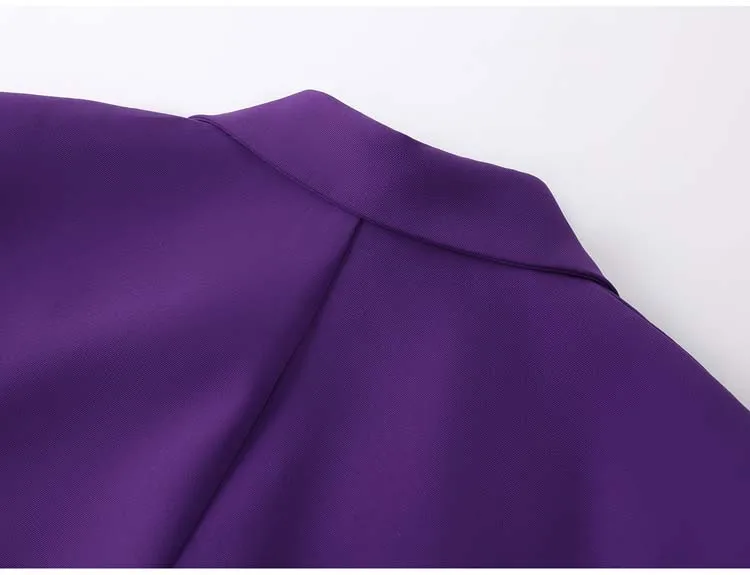 High street butterfly embroidery blazer for women Spring autumn Black Purple Loose Single breasted jacket 2026 New INKEO 5O113