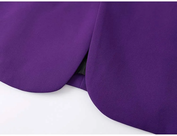 High street butterfly embroidery blazer for women Spring autumn Black Purple Loose Single breasted jacket 2026 New INKEO 5O113