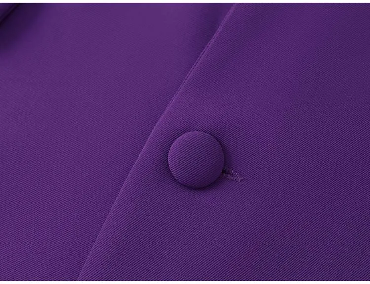 High street butterfly embroidery blazer for women Spring autumn Black Purple Loose Single breasted jacket 2026 New INKEO 5O113