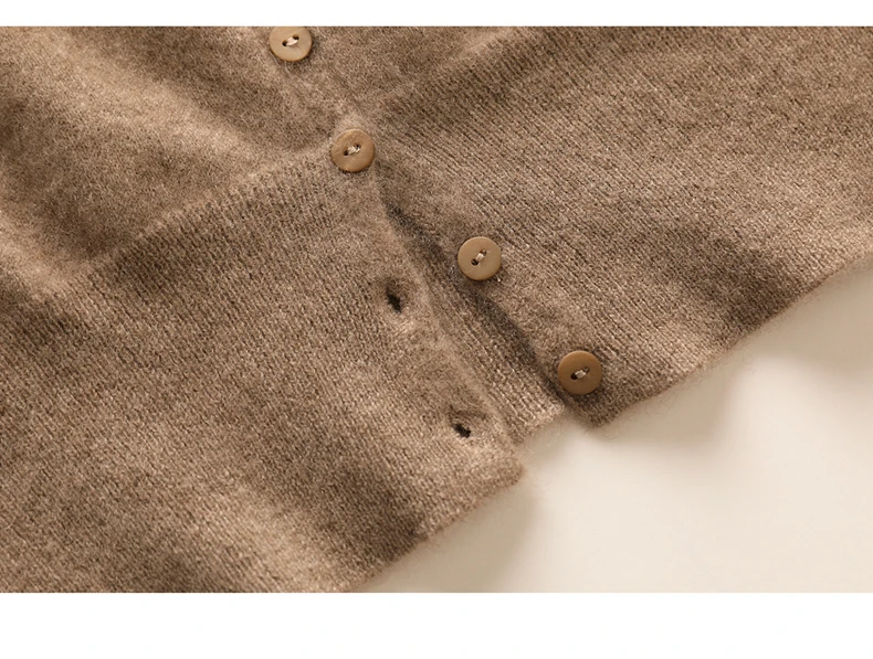 100% Pure Cashmere Pullover Vest Autumn Women's Casual Solid Knitted Sleeveless Sweater Half High Collar Single Breasted Tops
