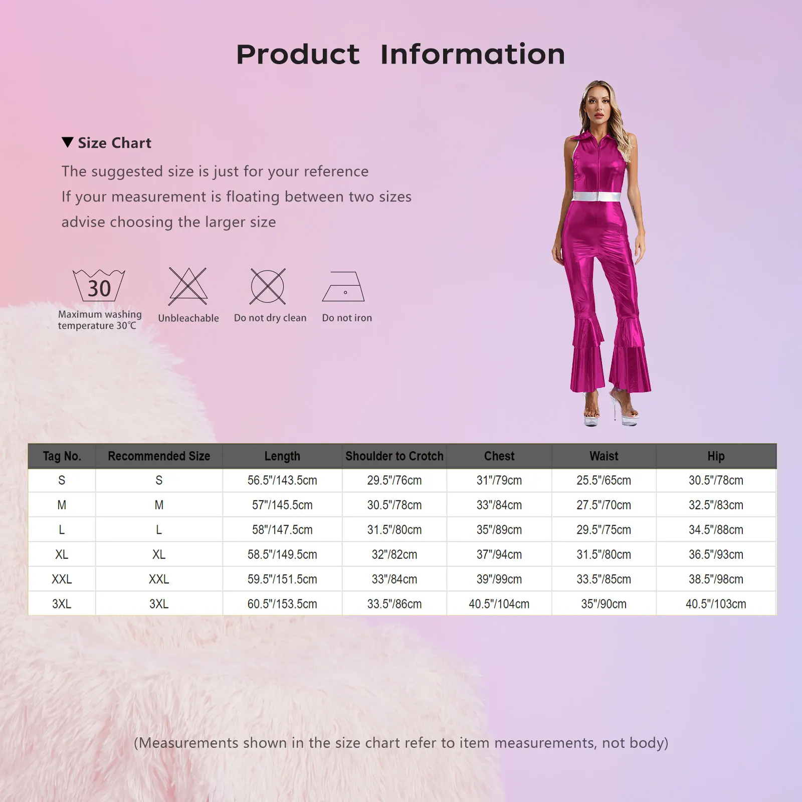 Women Metallic Shiny 70s 80s Hippie Costume Jazz Disco Dance Jumpsuit Sequin Tassels One Shoulder Bell Bottom Bodysuit Rompers