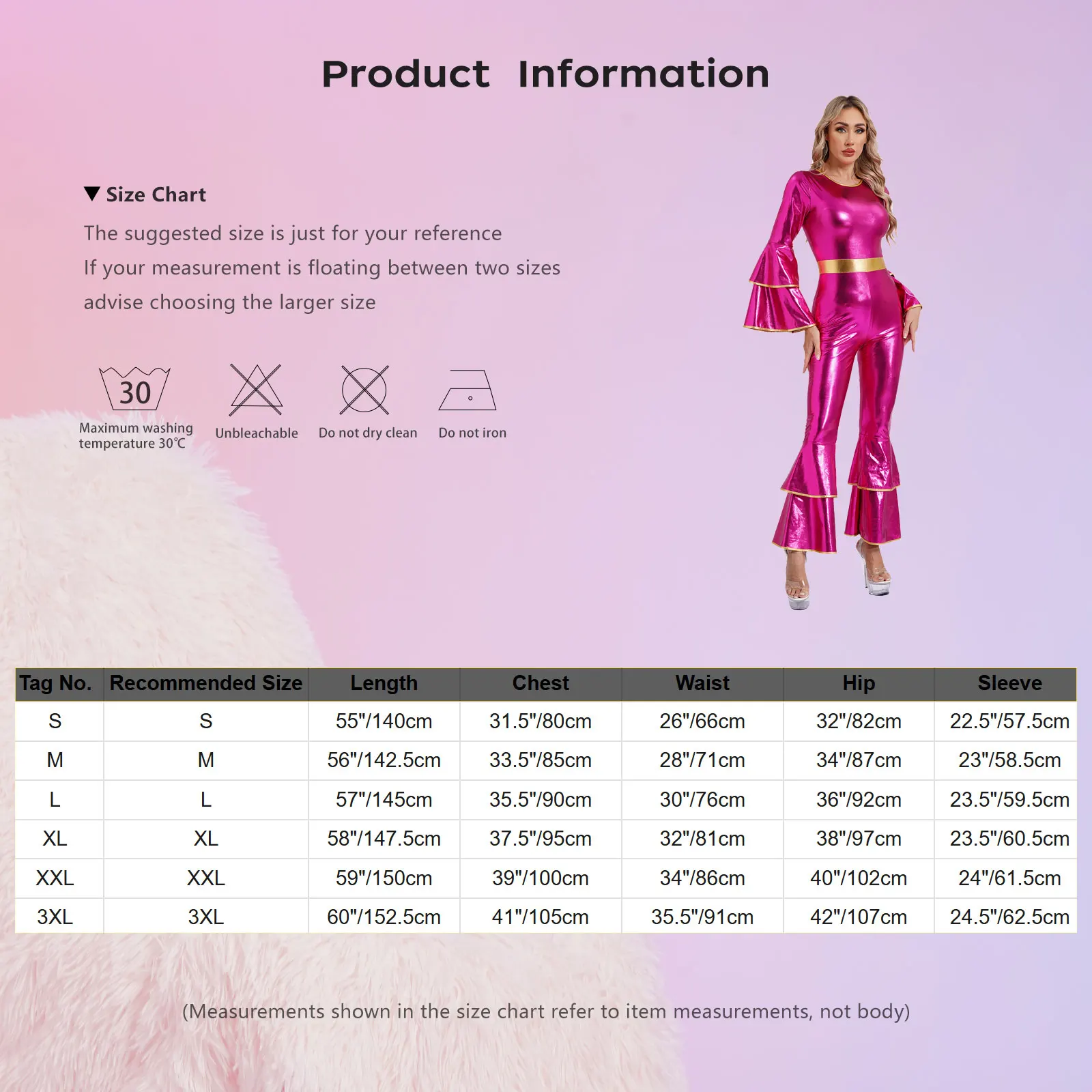 Women Metallic Shiny 70s 80s Hippie Costume Jazz Disco Dance Jumpsuit Sequin Tassels One Shoulder Bell Bottom Bodysuit Rompers