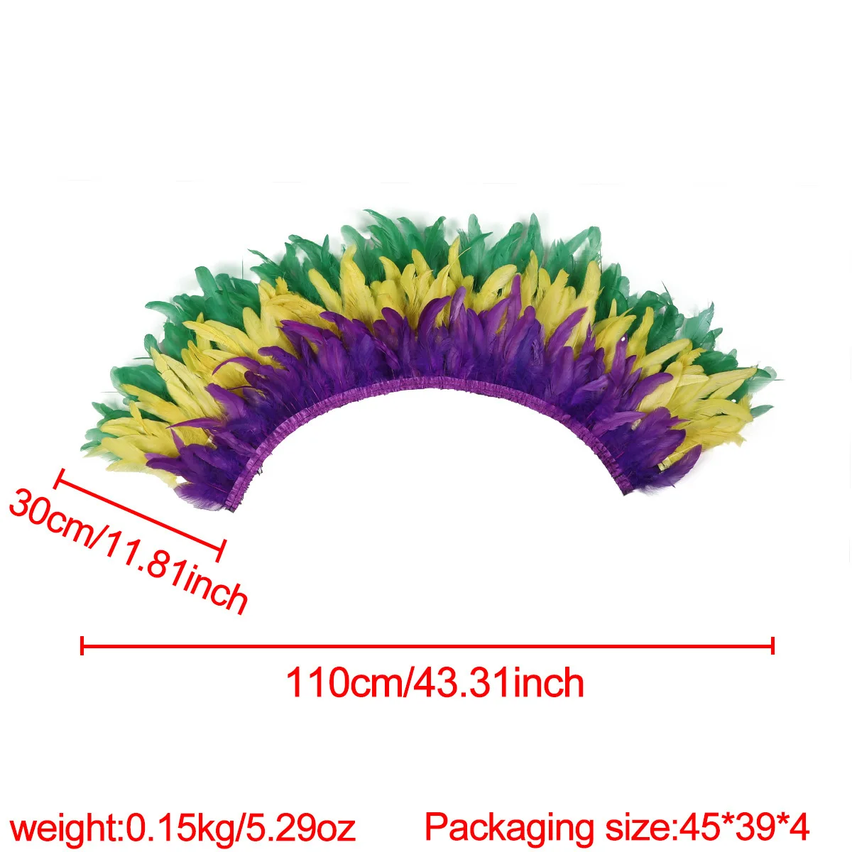 Mardi Gras Feather skirt Halloween costume party mini skirt stage performance props accessories in various colors