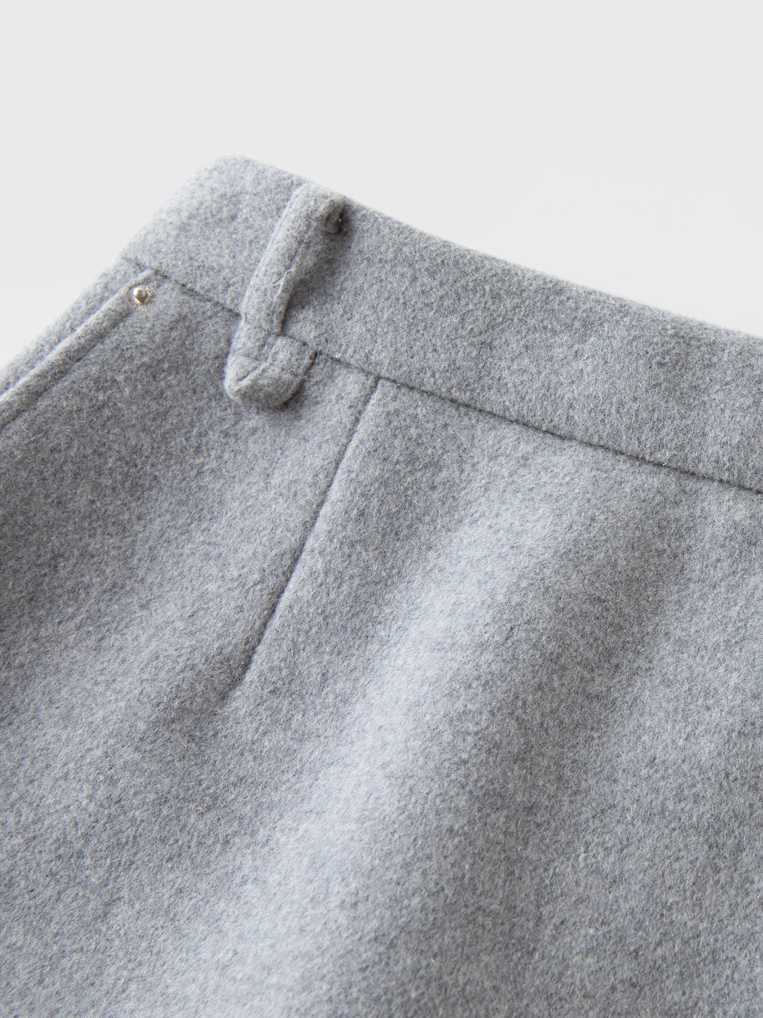 DUSHU Classic Long and Short Elastic Waist A-line Skirt 2025 Winter Skirt for Women Solid Simple Commuting Office Ladies College