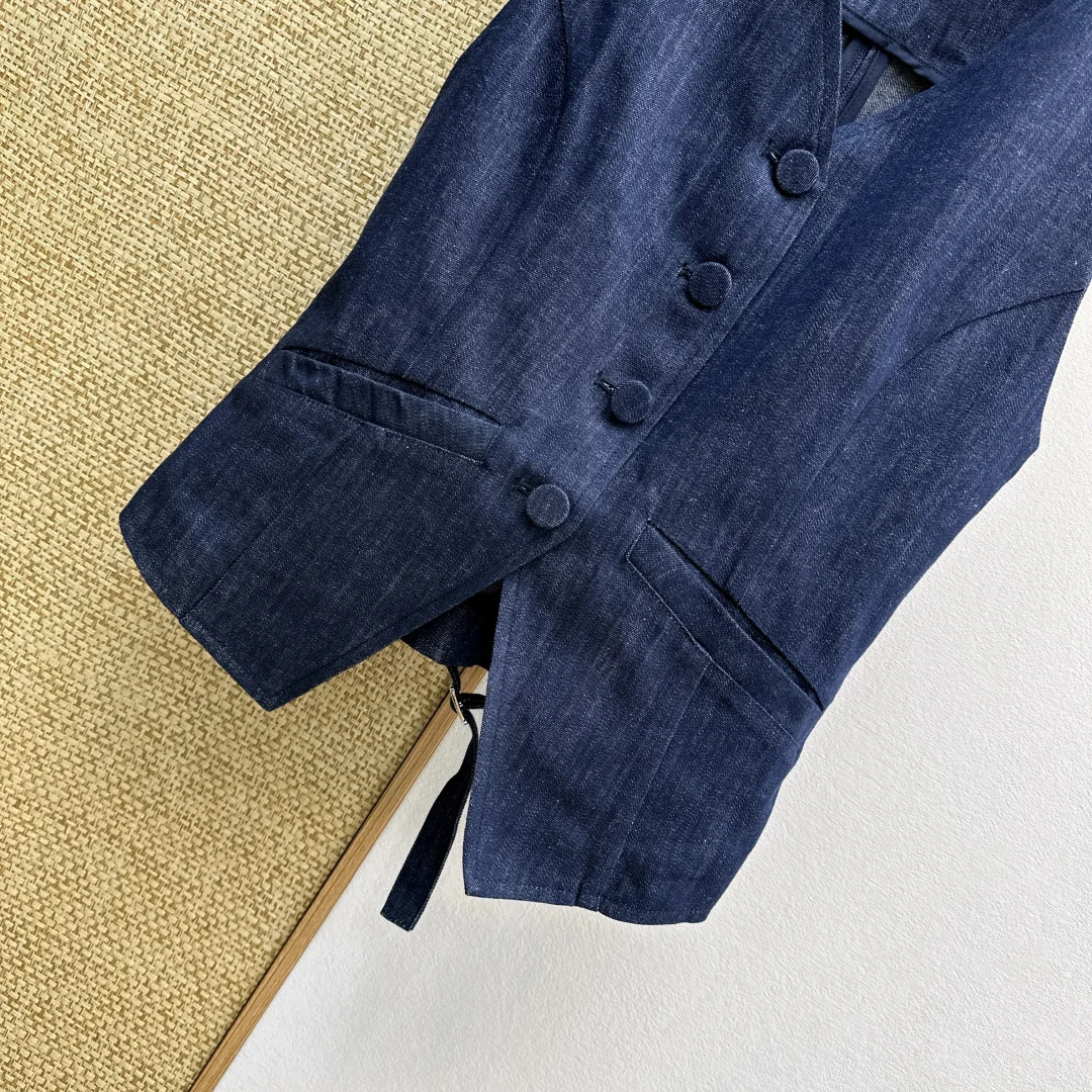 Early autumn linen lapel single breasted shirt loose shorts two-piece set elegant classic retro casual women's set