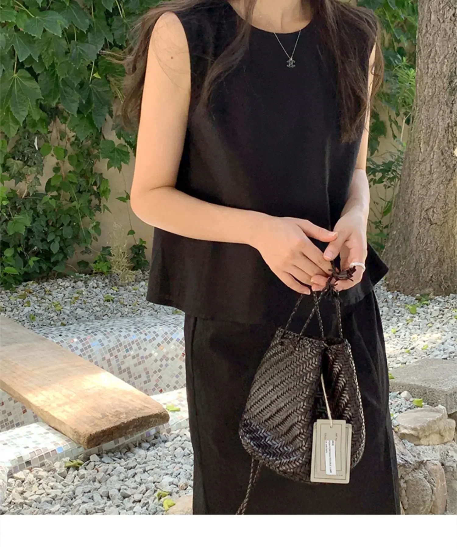 Cotton Linen Summer Hot Tops For Women Casual Sleeveless Back Button Up Korean Harajuku Tank Top Women Vintage Clothes