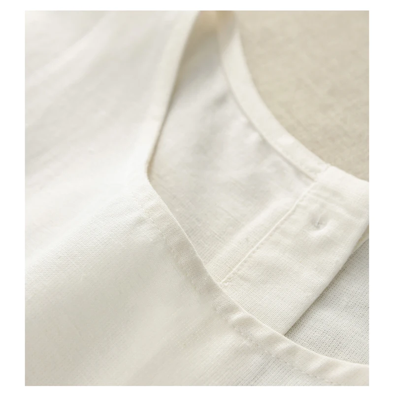 Cotton Linen Summer Hot Tops For Women Casual Sleeveless Back Button Up Korean Harajuku Tank Top Women Vintage Clothes