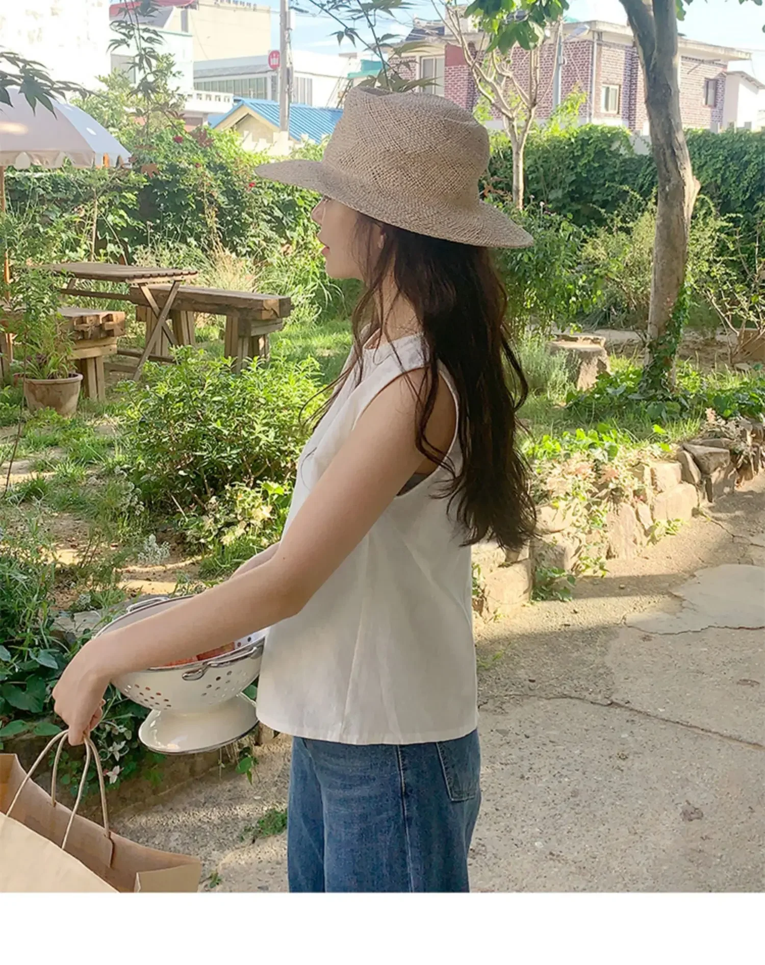 Cotton Linen Summer Hot Tops For Women Casual Sleeveless Back Button Up Korean Harajuku Tank Top Women Vintage Clothes