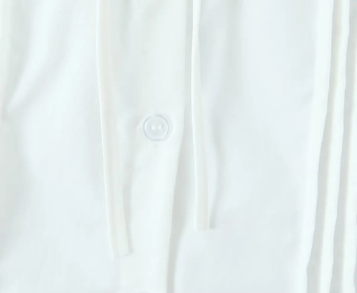 YENKYE French Style Sweet White Shirts For Beautiful Girls Front Button Vintage Puff Sleeve Slim Holiday Summer Tops 2026