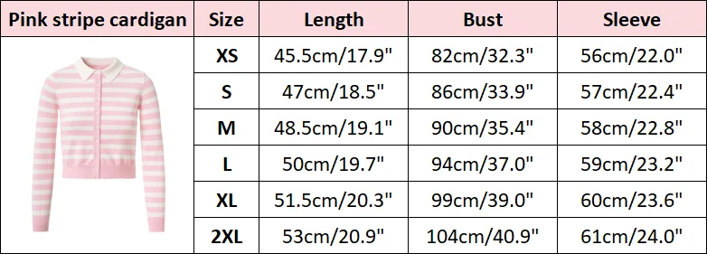 AP SS26 Women Stripe Knitting Cardigan Turndown Collar Elegant Clothing