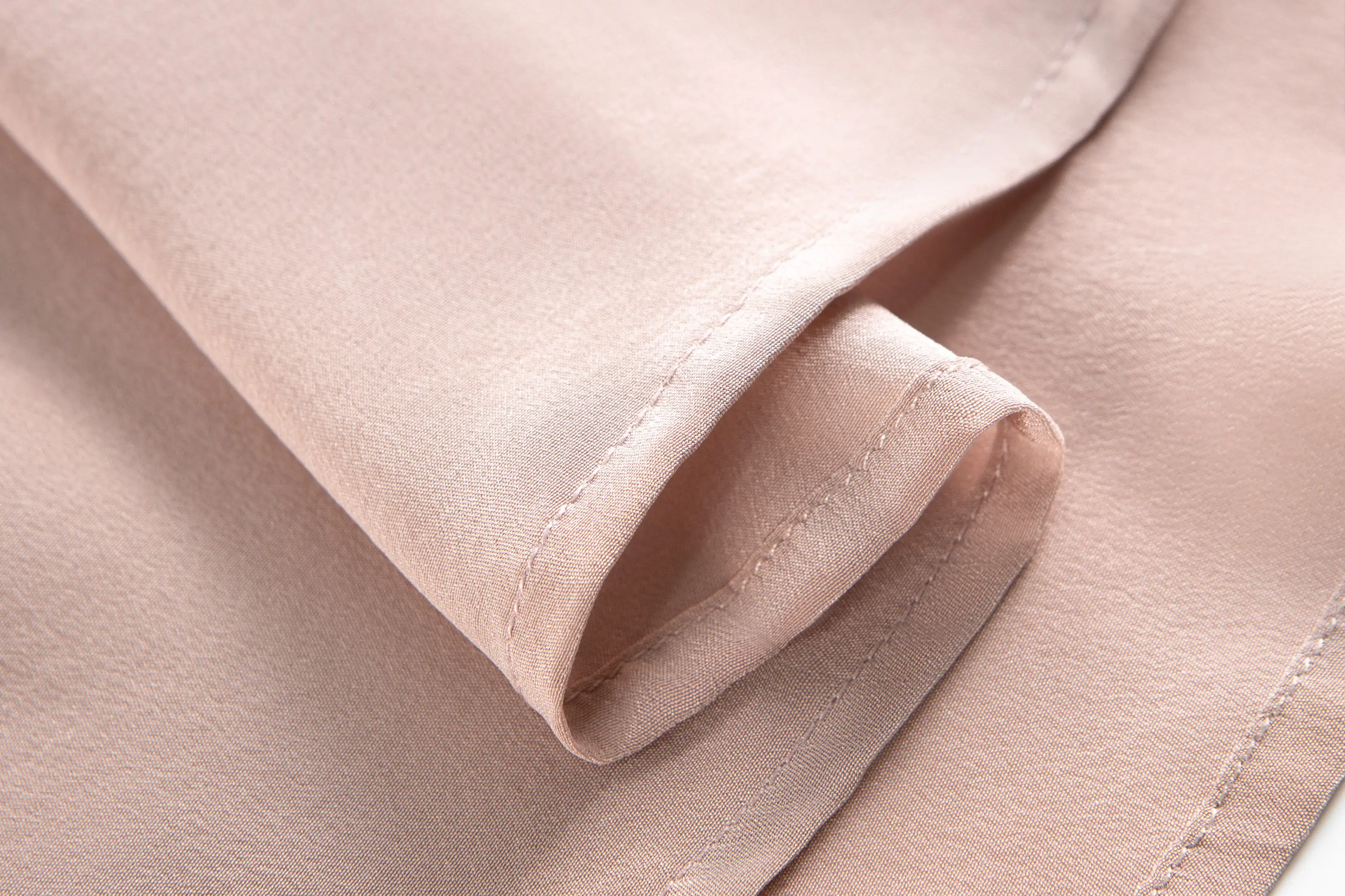 Women's Spring/Autumn New Palace Style 100% Natural Mulberry Silk 03 Crepe De Chine French Solid Long Sleeve Petal Collar Shirt