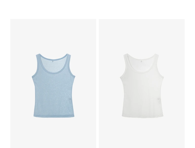 TOYOUTH Women Wool Tank Top 2026 Spring New Nude-Feel Mask-Inspired Fitted Crop Base Layer
