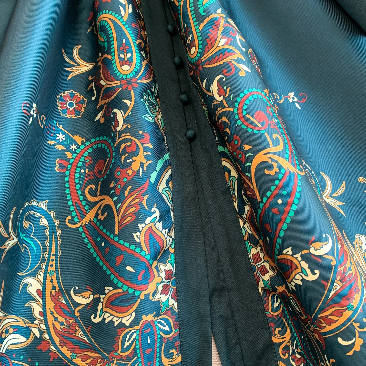 Vintage Dr Women Palace Retro Printing Long Maxi Dress Floral Chiffon Sleeve Elegant Spring Vestidos Wholesale Clothing