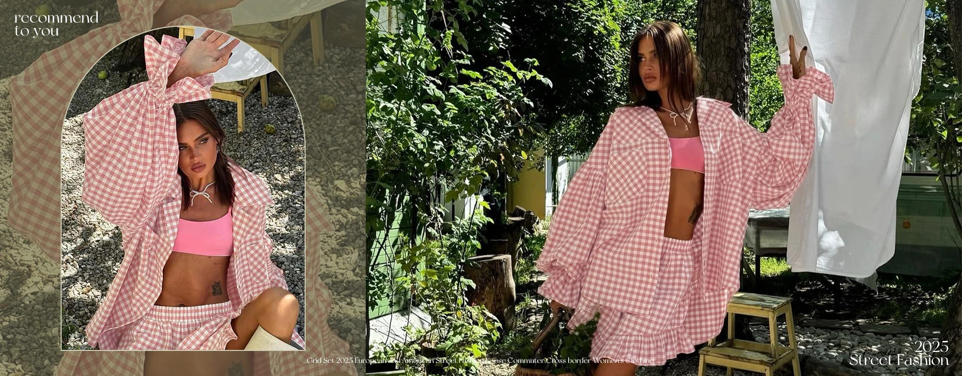 Clacive Fashion Loose Print Two Piece Outfits Woman Sexy Short Sleeve Crop Shirt With High Waist Maxi Skirt Set Female Clothes
