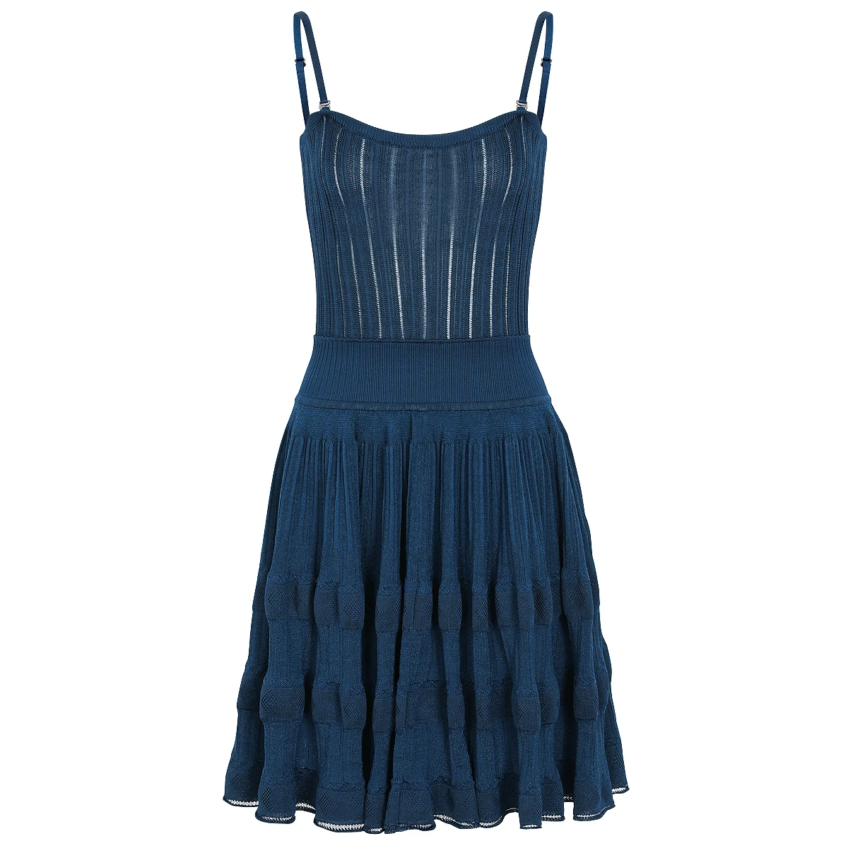 2679 High-quality Summer New Fashionable Knitted Elastic Popular Hollow Out Sexy Waist Slimming Suspender Women's Dress