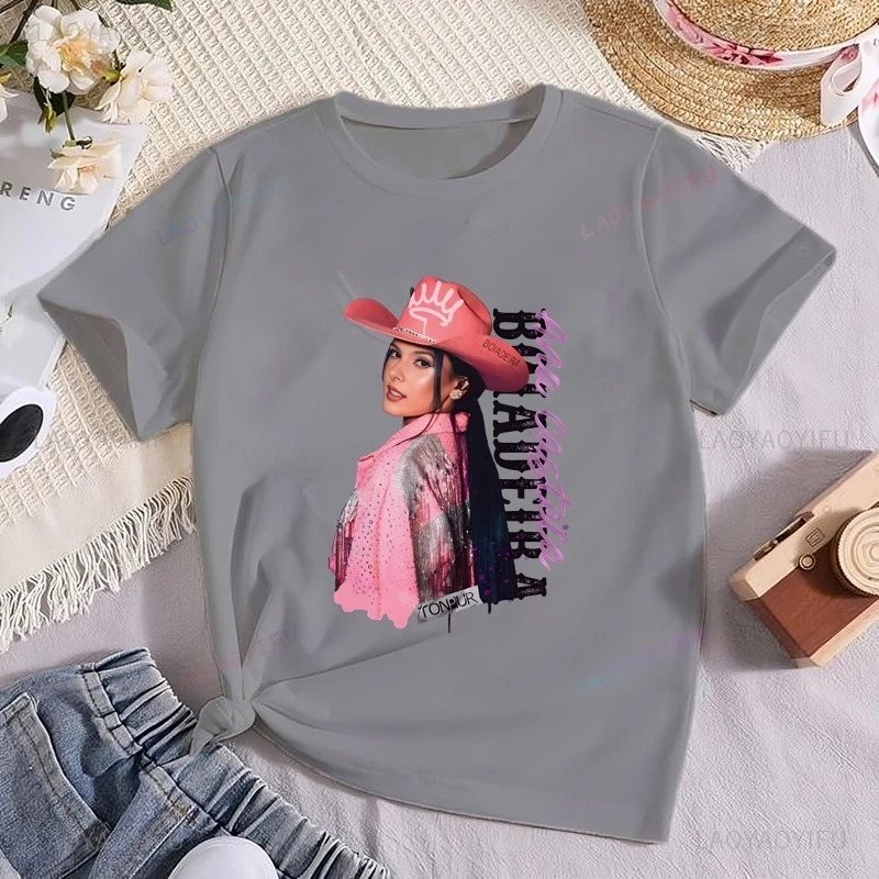 Famous Singer Ana Castela Classic Poster Print Women's Fashion T-shirt, Everyday Casual Cotton T-shirt, Women's Pop Shirt