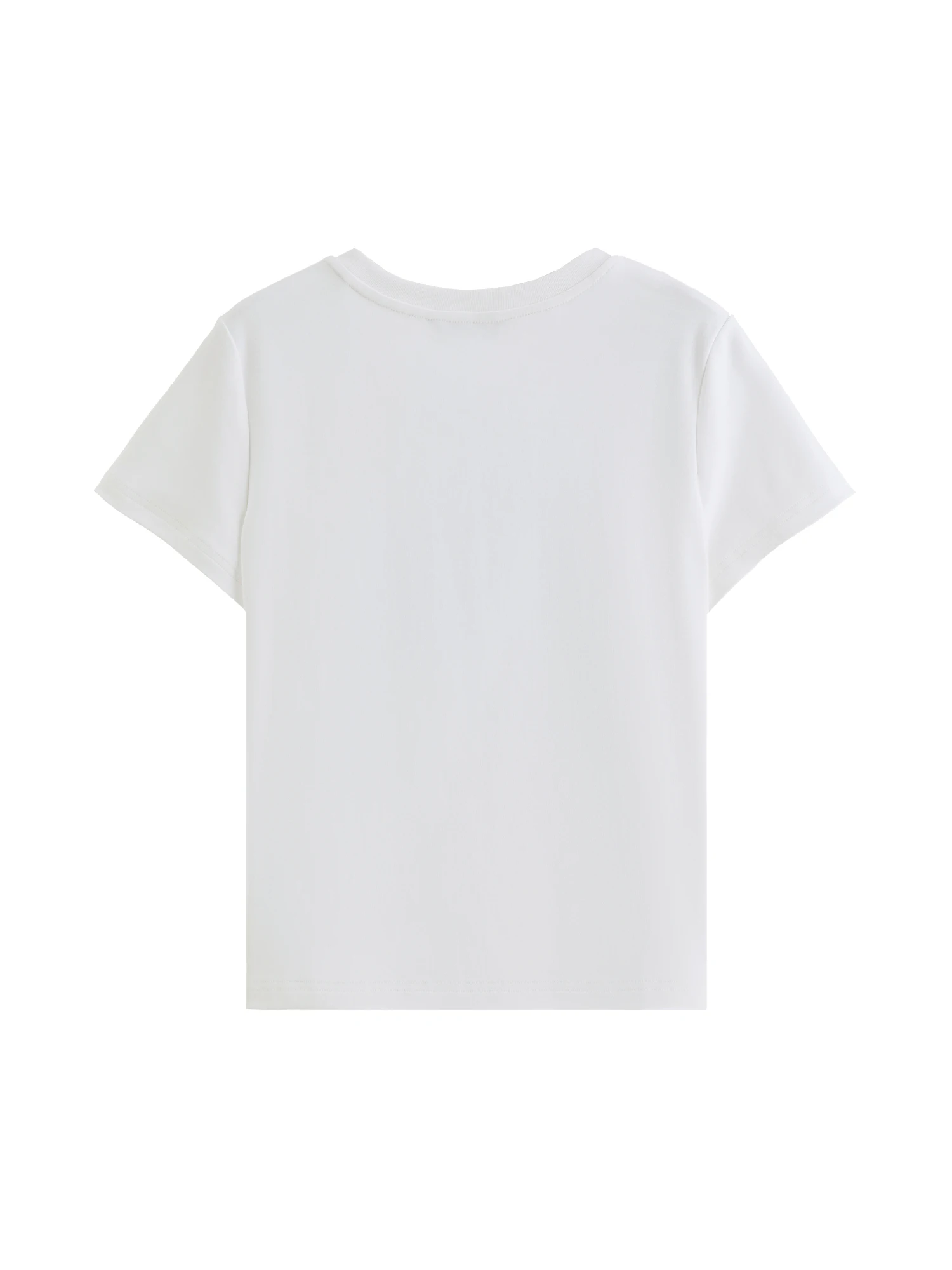 DUSHU 2026 New Summer Floral Embroidered T-Shirt Women Slim Fit Versatile Size Minimalist Tee Casual Short Sleeve Chic Top