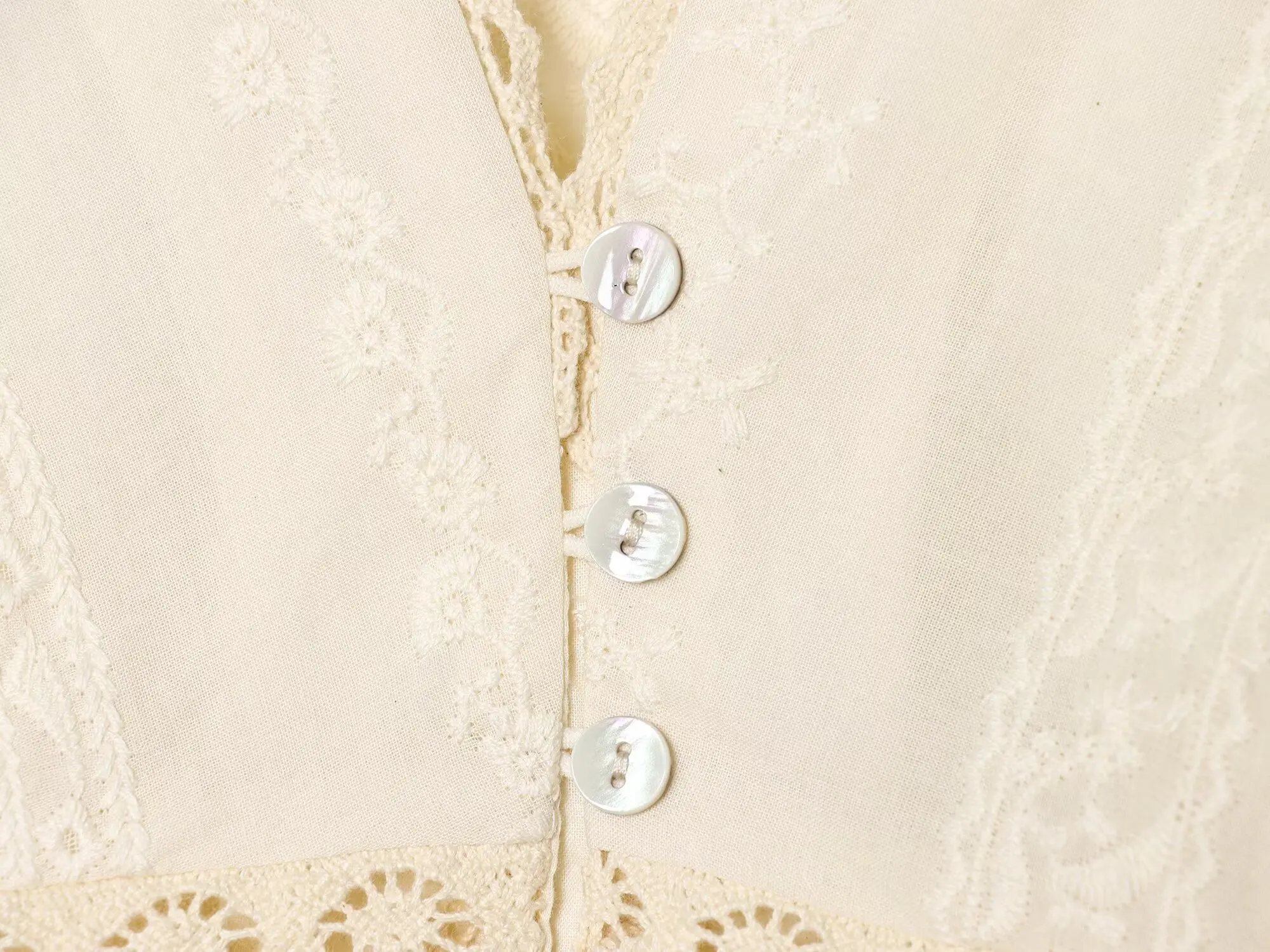 YENKYE New 2026 Women Lace Trim V Neck Romantic Embroidery Blouse Long Sleeve Casual Crop Shirt Spring Summer Tops