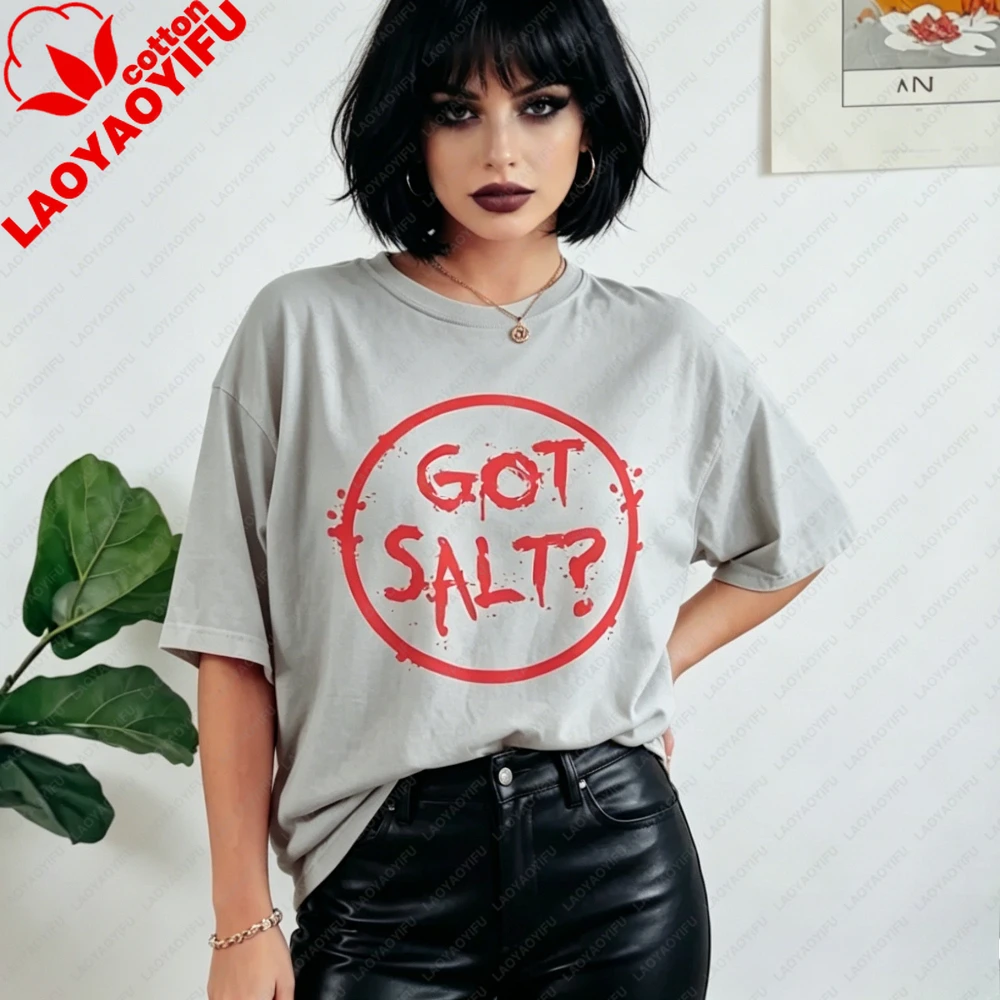 Supernatural Got Salt T-shirt Winchester Tee Science Fiction TV Series SPN Fans Casual Shirt Men Women Fashion Cotton Tee Tops
