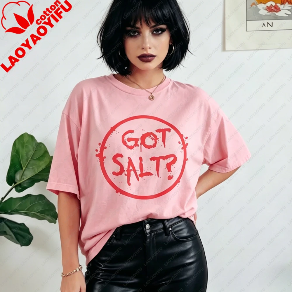 Supernatural Got Salt T-shirt Winchester Tee Science Fiction TV Series SPN Fans Casual Shirt Men Women Fashion Cotton Tee Tops