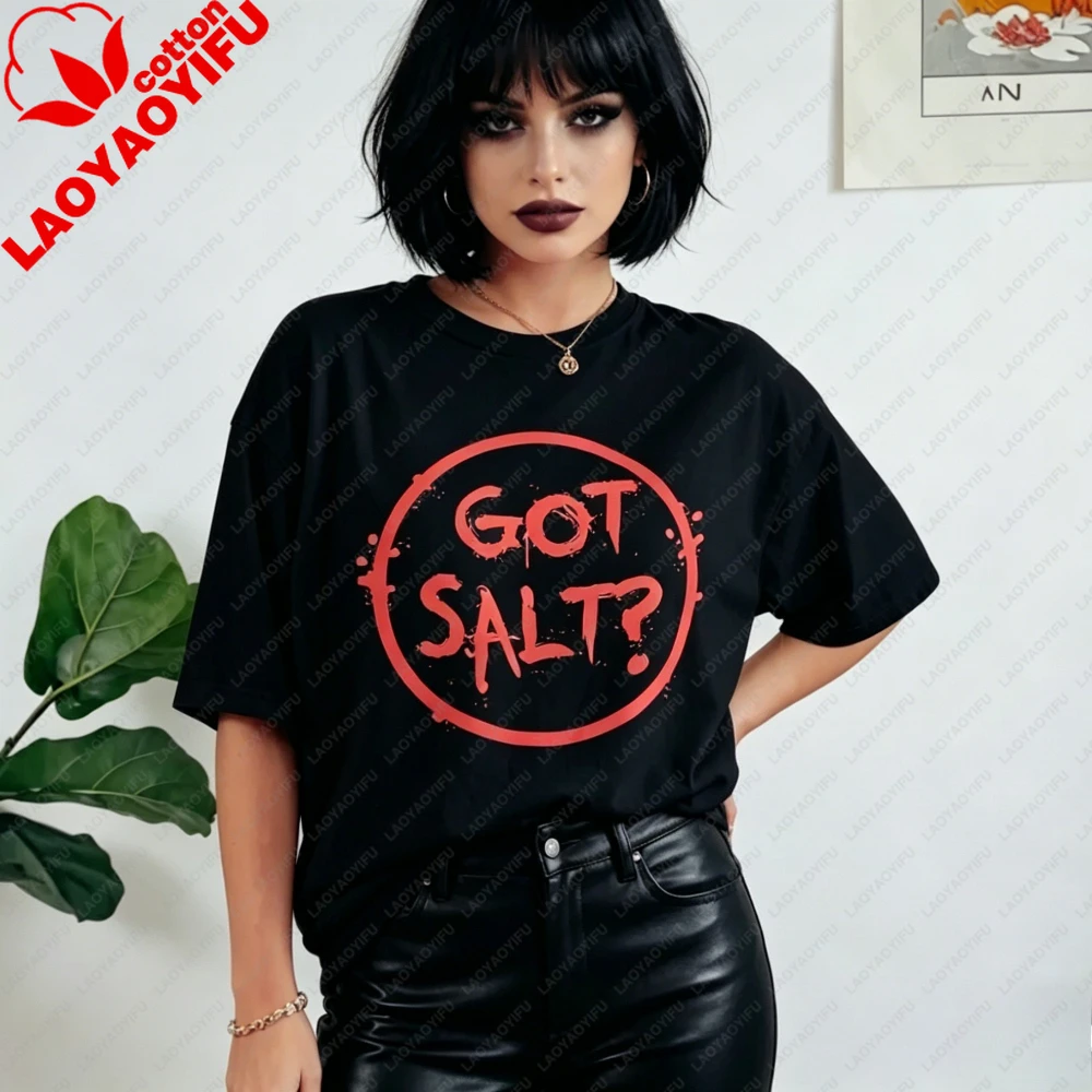 Supernatural Got Salt T-shirt Winchester Tee Science Fiction TV Series SPN Fans Casual Shirt Men Women Fashion Cotton Tee Tops