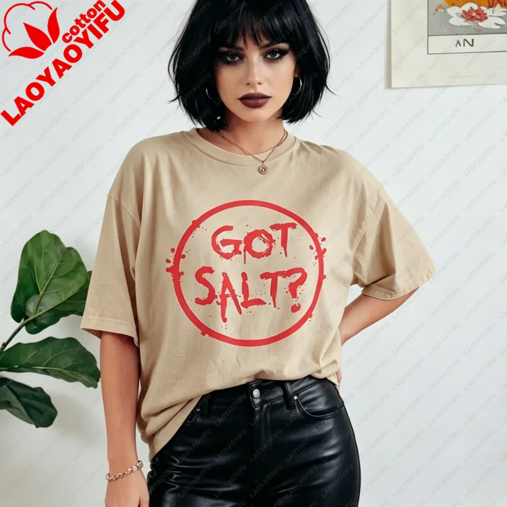 Supernatural Got Salt T-shirt Winchester Tee Science Fiction TV Series SPN Fans Casual Shirt Men Women Fashion Cotton Tee Tops